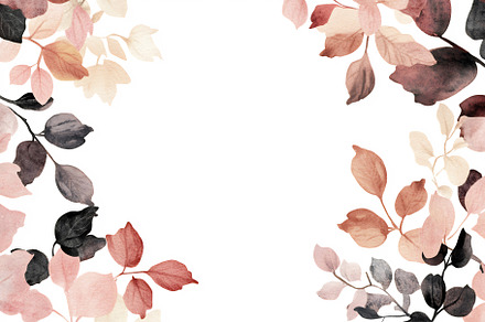 Elegant leaf frame design, a Photo by Beautiful things