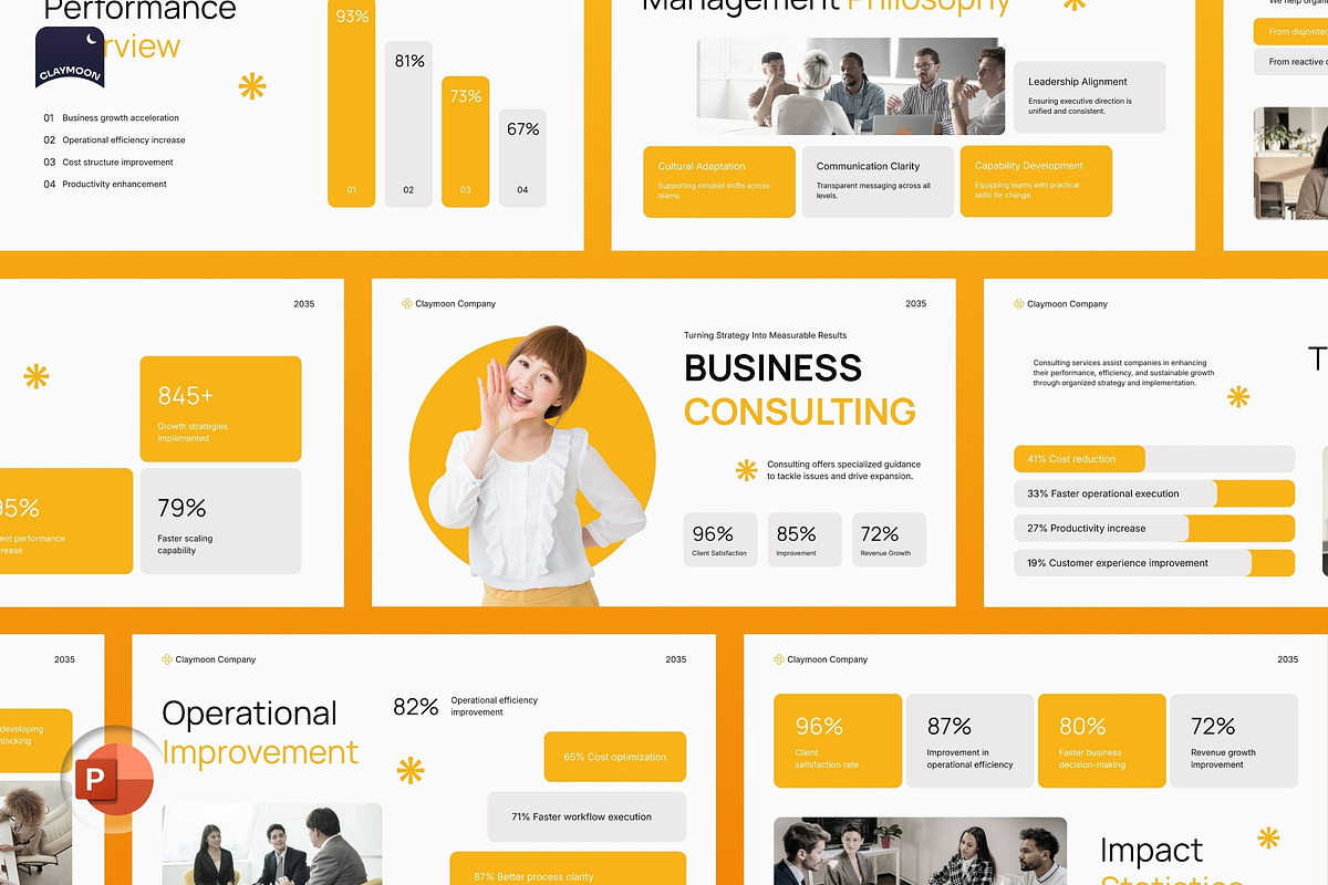 Consulting Pitch Deck Presentation, a Presentation Template by Claymoon Lab (Photo 2 of 7)