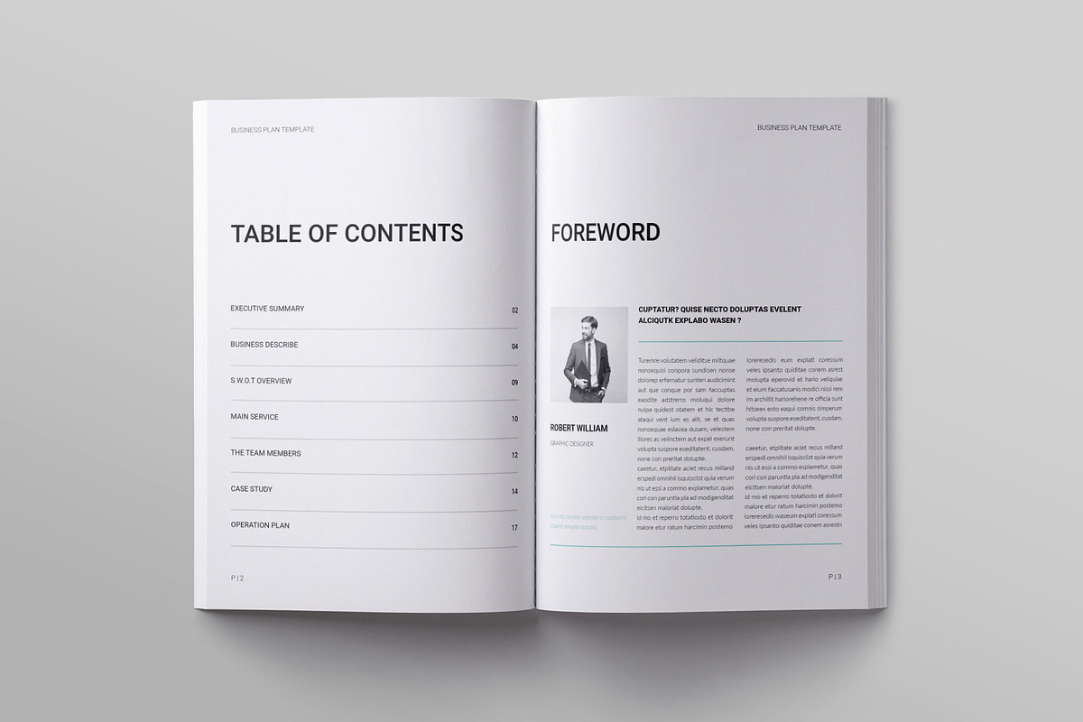 Business Plan Brochure Template, a Brochure Template by ElvinPrint (Photo 2 of 9)