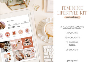 Feminine Lifestyle Self Care Clipart