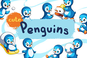cute penguins
