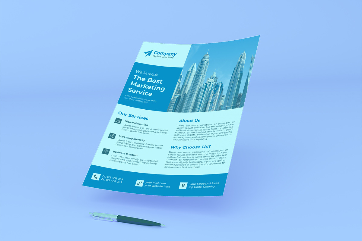 Flyer Template, a Flyer Template by Lakhan1998 (Photo 3 of 6)