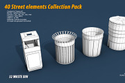 40 Street elements Collection Pack, an Architecture 3D Model by multimedia4ds (Thumbnail 65 of 70)