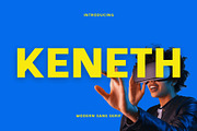 Keneth - Modern Sans Serif Typeface, a Sans Serif Font by Font Kingdom (Thumbnail 1 of 6)