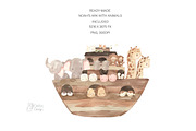 NOAH’S ARK. Watercolor, an Animal Illustration by OlliArtDesign (Thumbnail 4 of 7)