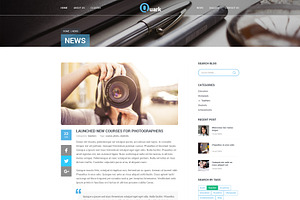 Quark Education Courses PSD Theme