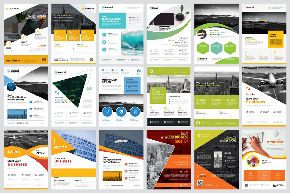 Corporate Business Flyers Bundle, a Flyer Template by GoldenPixelStudio (Photo 10 of 21)