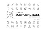 Animated Sci Fi Icons Art, an Outline Icon by Prosymbols (Thumbnail 1 of 4)