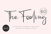 Feeling // an Elegant Script, a Script Font by Haksen (Thumbnail 1 of 10)