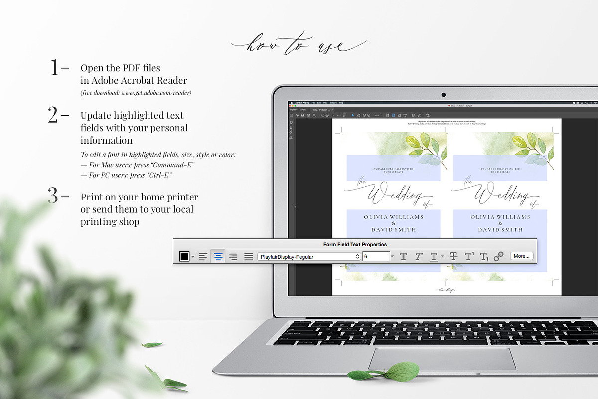 Wedding Invitation Template, Elisa, an Invitation Template by Alice Bluefox (Photo 6 of 9)