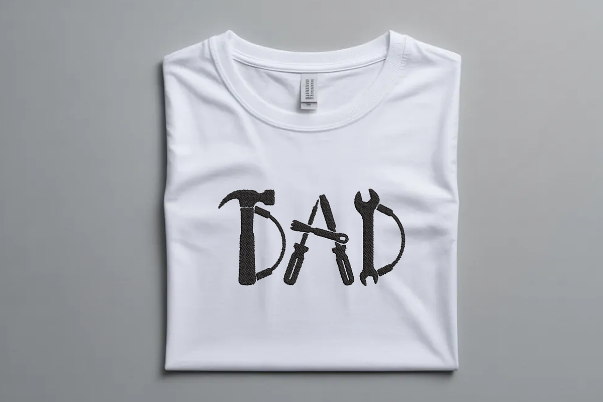 Dad Tool Letters Machine Embroidery, an Illustration by Purpose Ekbal (Photo 3 of 3)