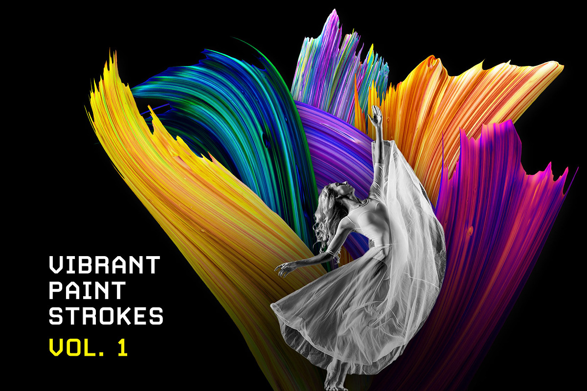 Vibrant Paint Strokes Bundle, a Texture Graphic by Chroma Supply (Photo 2 of 23)