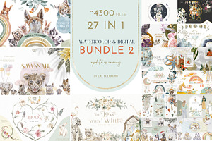 Watercolor & Digital Bundle Part II