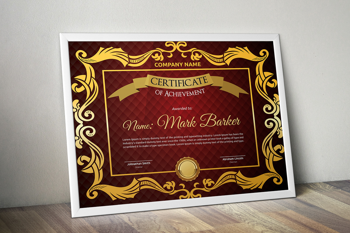 Vintage Certificate Bundle - MS Word, a Stationery Template by Curve Design (Photo 21 of 27)