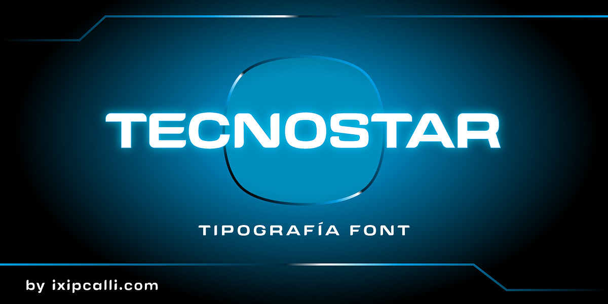 Tecnostar, a Sans Serif Font by Ixipcalli (Photo 1 of 6)