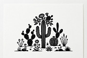 60 Desert Cactus Floral Silhouette, a Seasonal Illustration by Amazin_art (Thumbnail 13 of 38)