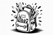 Child school bag line art symbol, an Illustration by Amazin_art (Thumbnail 6 of 11)