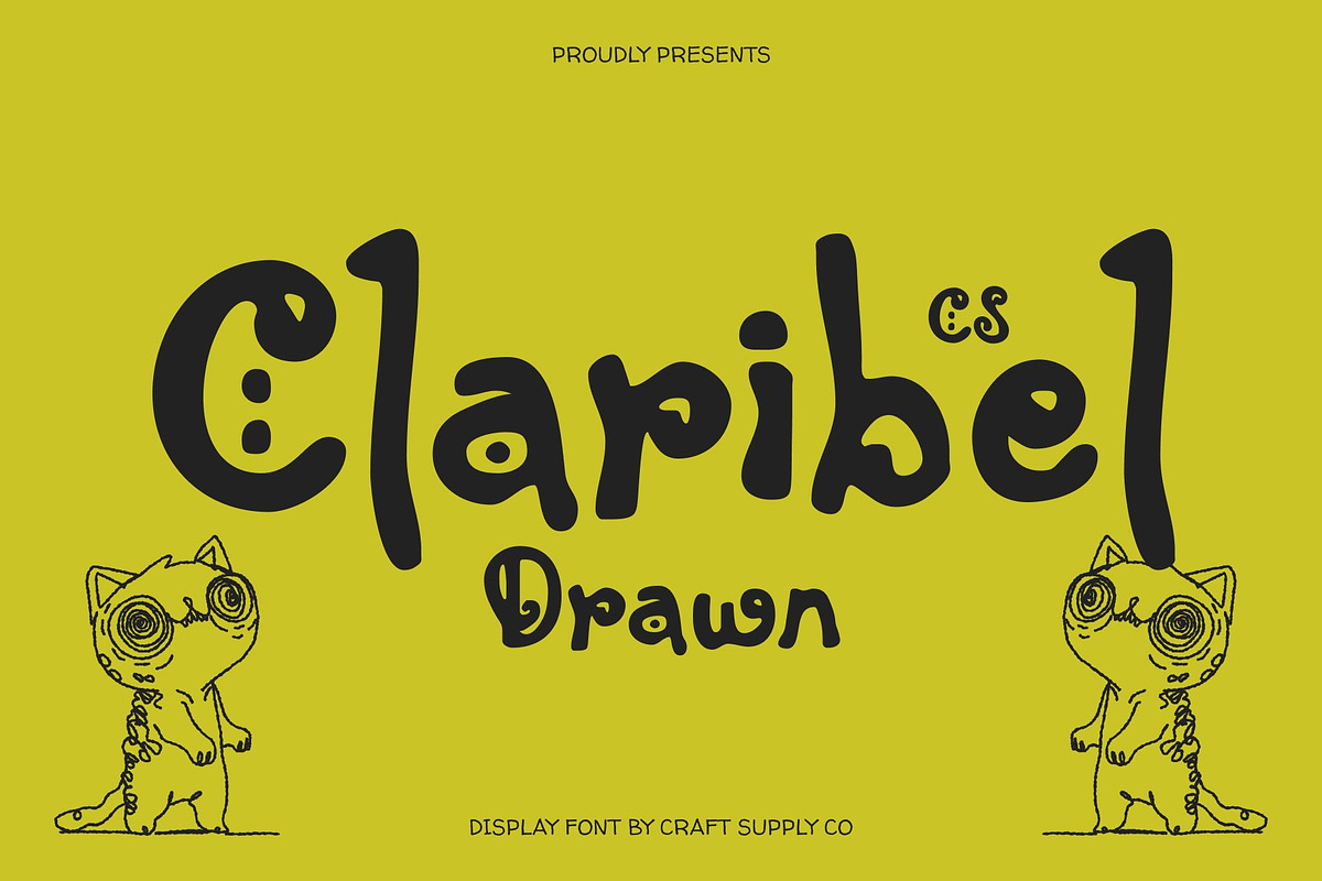 CS Claribel Drawn, a Sans Serif Font by Craft Supply Co. (Photo 1 of 8)