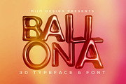 Ballona - 3D Lettering & Font, a Font by MIIM (Thumbnail 1 of 5)