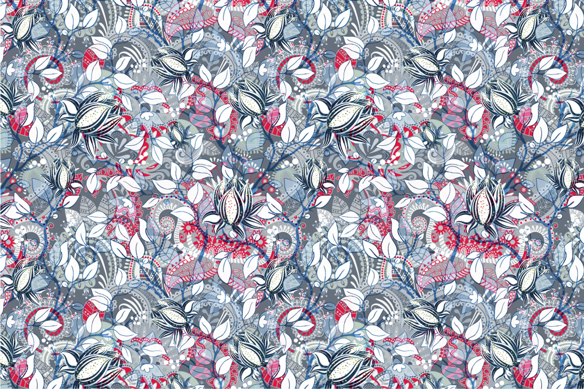 SET of Floral Patterns, a Pattern Graphic by Sunny_Lion (Photo 4 of 7)