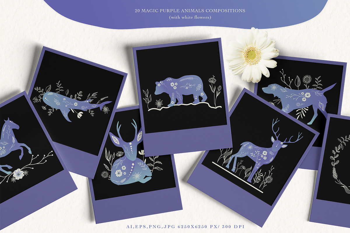 VERY PERI Animals Spring, an Object Graphic by WildStrawberry Magic (Photo 6 of 11)