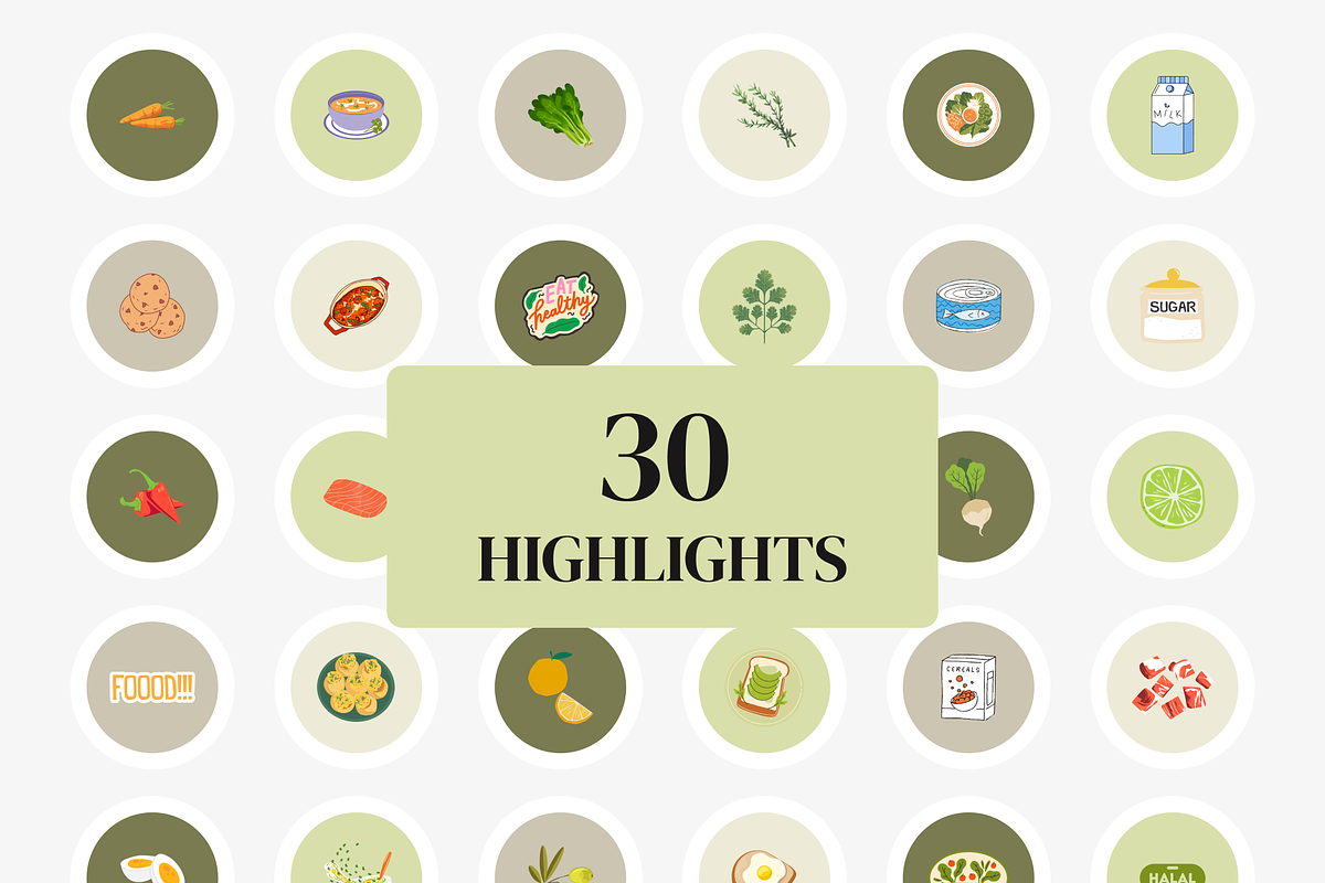 Minimal Food Canva Instagram Set, a Social Media Template by VeliusCreativeStudio (Photo 5 of 10)