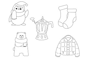 Christmas Winter Elements Set 1