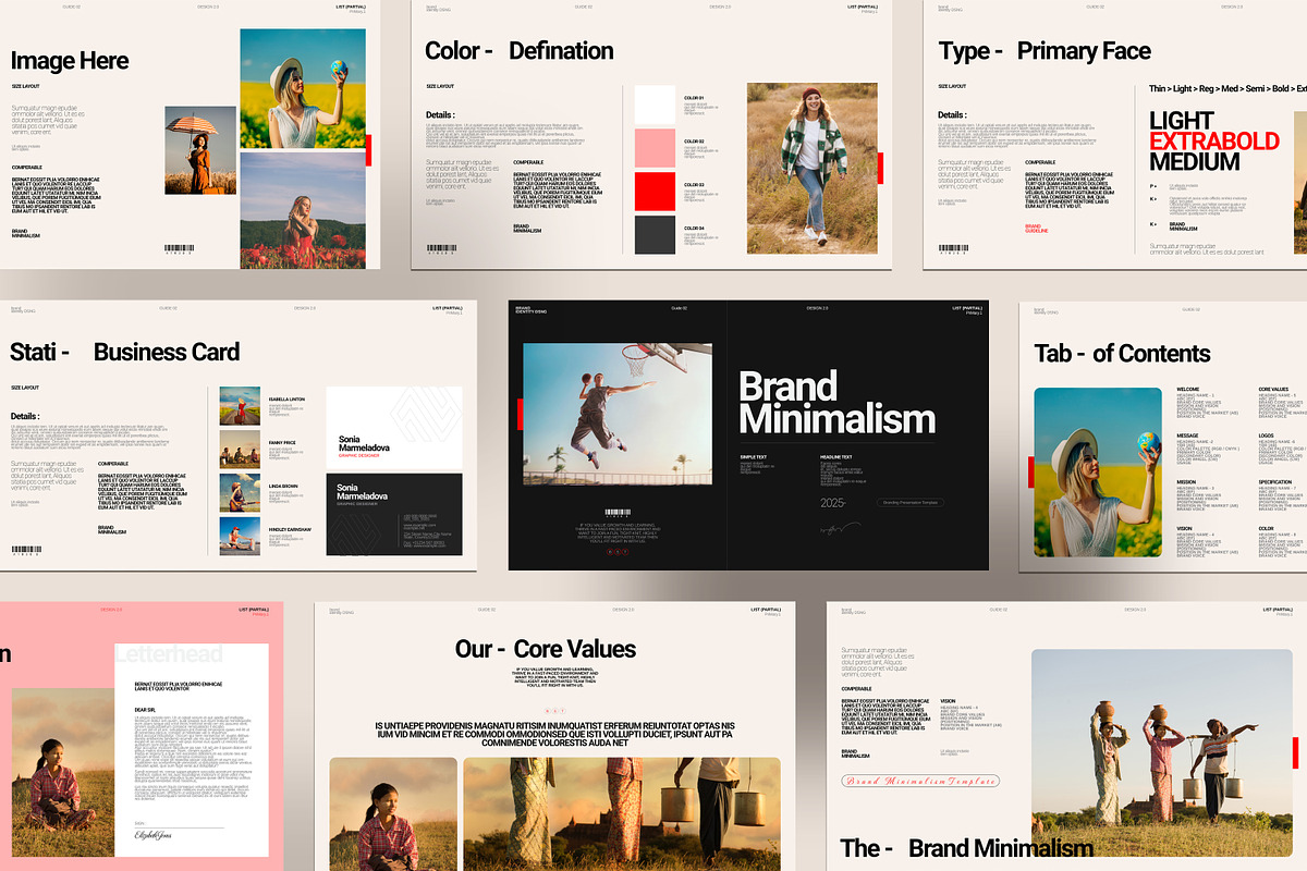 Brand Guideline InDesign Template, a Presentation Template by Work_Stock (Photo 6 of 6)
