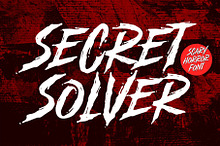 Secret Solver - Scary Horror Font