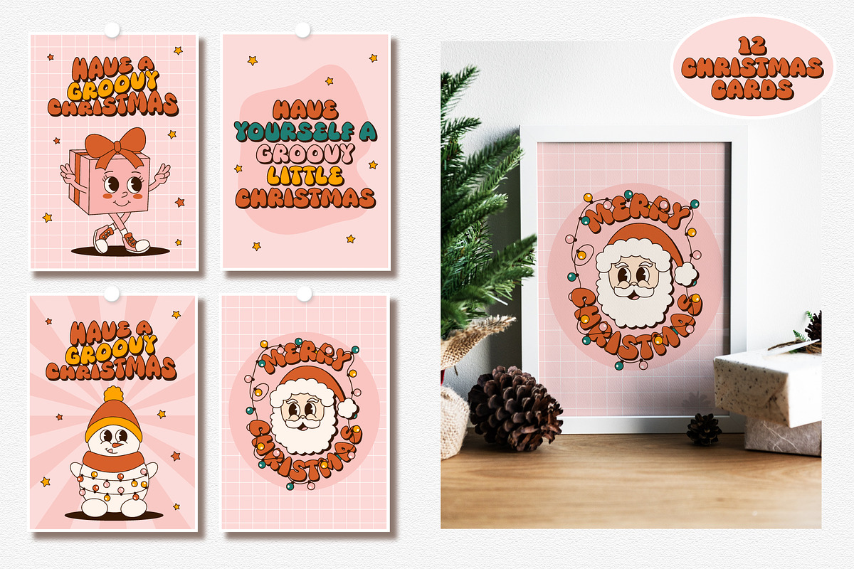 Merry Groovy Christmas Collection, a Seasonal Illustration by Alla's Creations (Photo 8 of 13)
