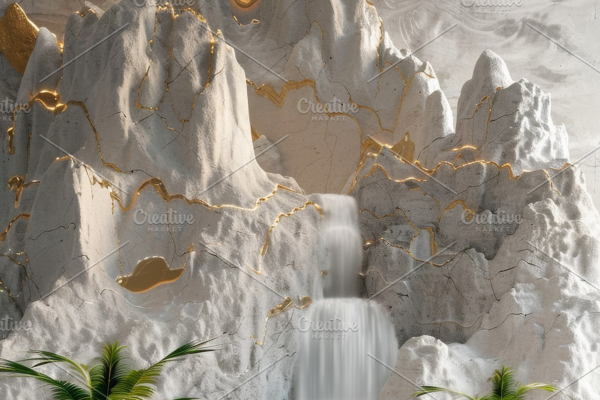 27 Landscapes on a concrete wall, an Arts & Entertainment Photo by Handmadefont (Photo 4 of 28)