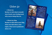 Four Page Media Kit in Navy Blue, a Templates & Theme by ProductiveandFree (Thumbnail 6 of 14)