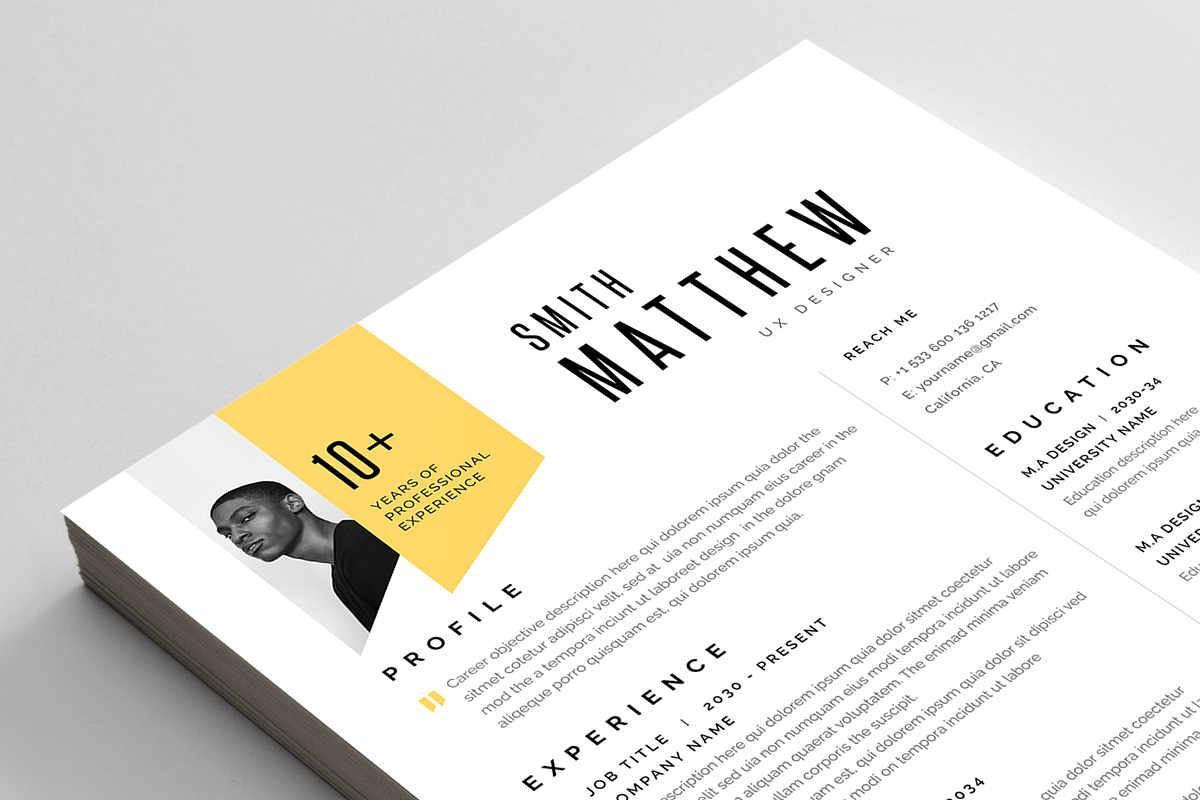Resume/CV, a Resume Template by Reuix Studio (Photo 5 of 5)