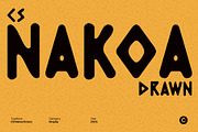 CS Nakoa Drawn, a Sans Serif Font by Craft Supply Co. (Thumbnail 1 of 8)