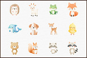 Baby Animals Watercolor Clipart Set, an Animal Illustration by Sublimation Artist (Thumbnail 3 of 6)