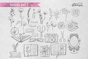 Cute Little Things for Procreate, a Brush Add-On by Gray Cat Graphics (Thumbnail 3 of 10)