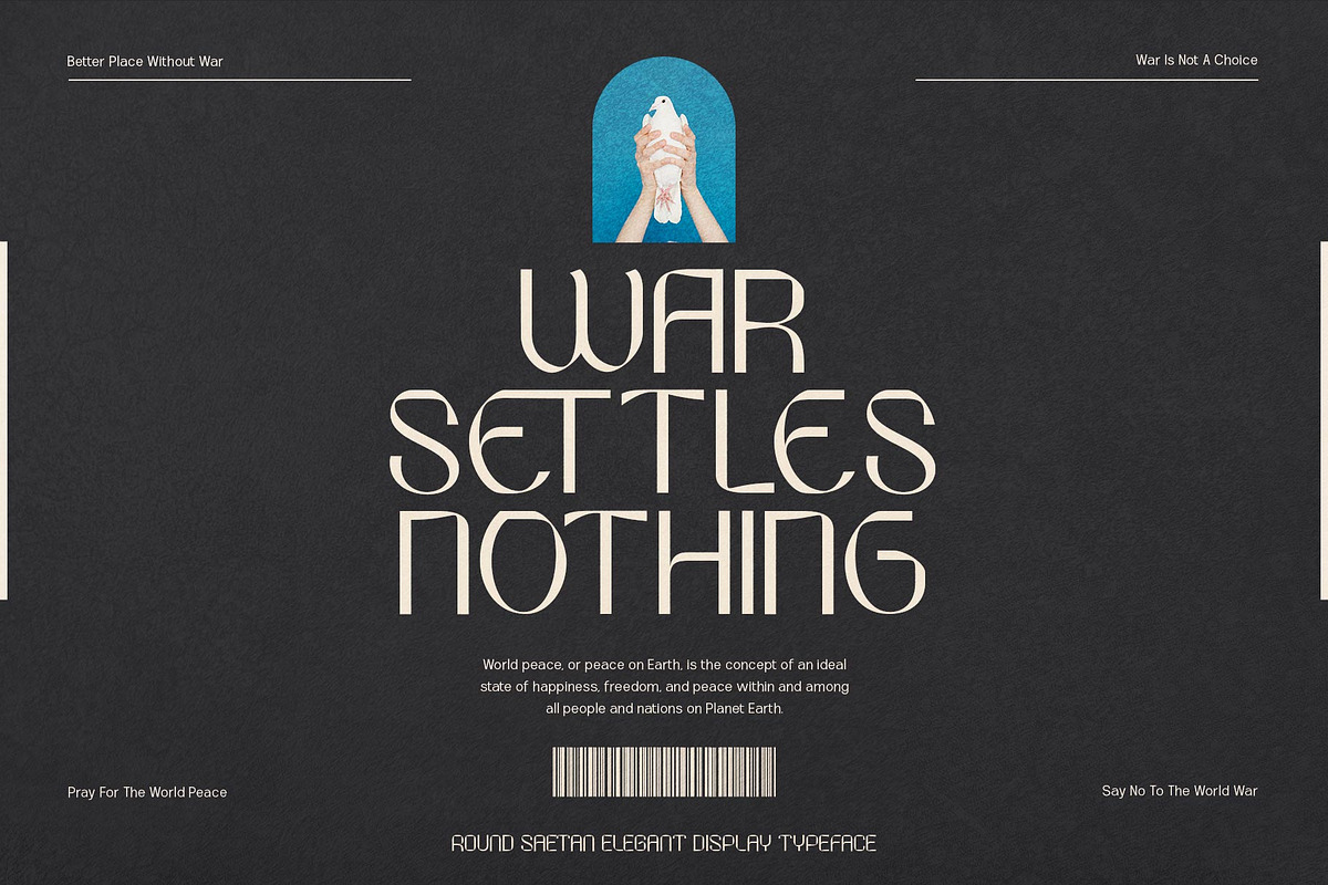 Round Saetan Typeface, a Blackletter Font by alit design (Photo 1 of 15)