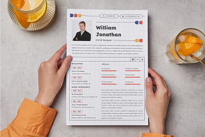 Creative CV Resume UI UX Designer V9