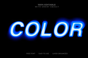 Blue Neon Glow Text Effect PSD, a Layer Style Add-On by Md Jahidul99 (Thumbnail 1 of 2)