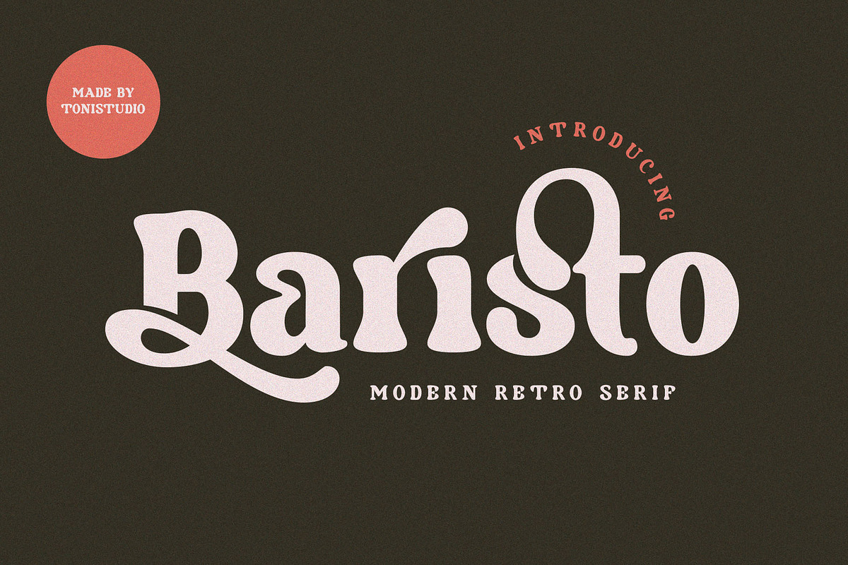 Baristo, a Serif Font by ToniStudio (Photo 1 of 8)