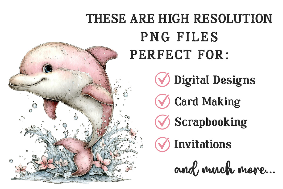 Whimsical Sea Animals Clipart, an Illustration by OK Design (Photo 6 of 6)