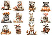Watercolor Woodland Clipart, an Illustration by Designworld (Thumbnail 4 of 5)