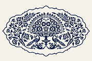 Blue Indian Block Print: Elements, a Pattern Graphic by StabuLaRasa illustration (Thumbnail 4 of 5)