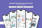 WePod - Podcast UI Design Template, an App Template by productype1 (Thumbnail 1 of 5)