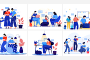 Team Work Related illustration set, an Illustration by Designsushama (Thumbnail 2 of 3)