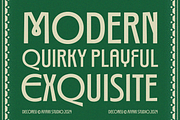 Deconeu Modern Art Deco Typeface, a Sans Serif Font by Aiyari (Thumbnail 2 of 10)