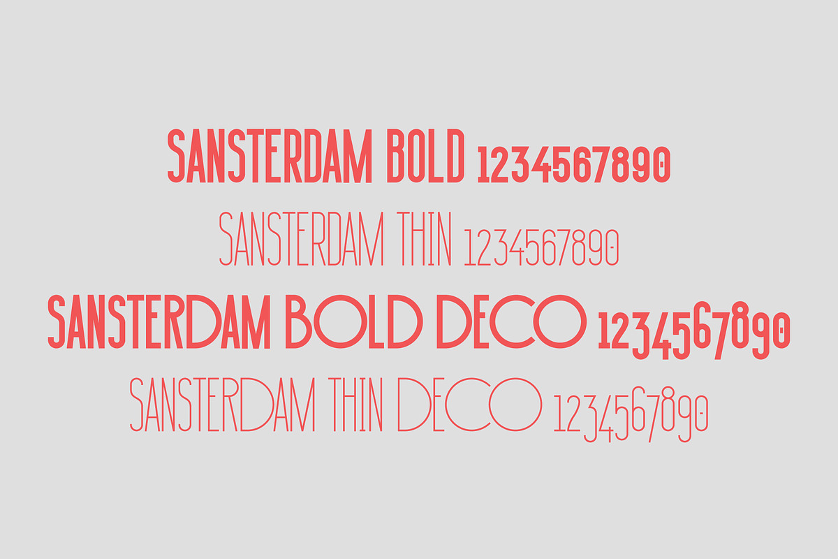 Sansterdam Bold and Thin preview 2