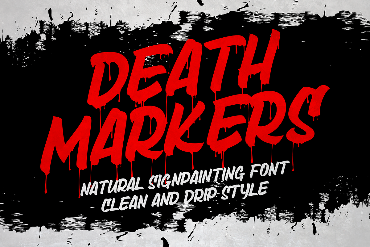 Death Markers, a Blackletter Font by figuree studio (Photo 1 of 8)