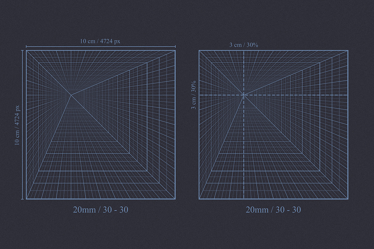 Perspective Grids Vol 1, a Background Graphic by Honnum Graphic Art (Photo 2 of 9)