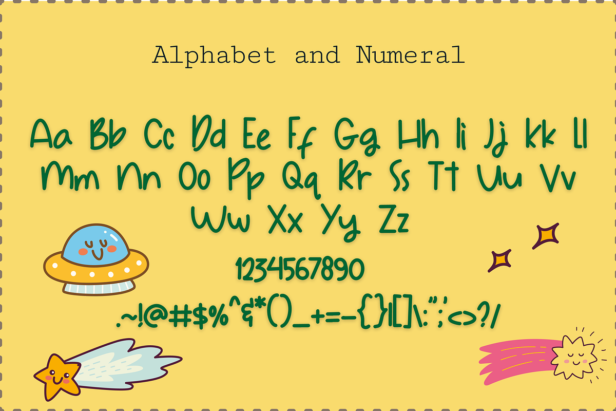 Summer in Jupiter Handwritten Font, a Handwritten Font by Gookkis Studio (Photo 4 of 6)